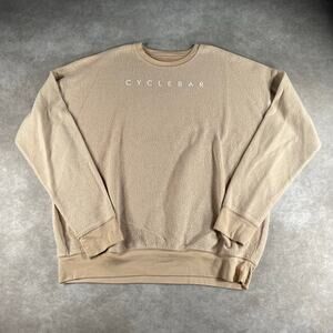 Women’s Cyclebar Oatmeal Tan Light Oversized Pullover Large